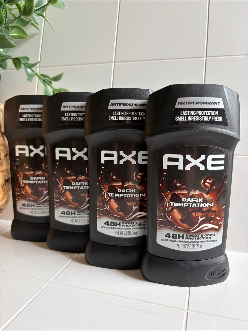 AXE Dark Temptation Antiperspirant Deodorant Stick - set of 4!